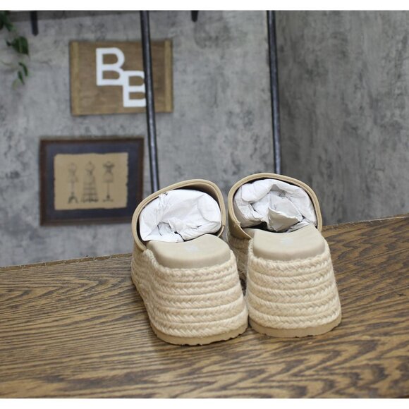 NWT MIA Womens Freyja Slip-On Wedge Sandals GS1571409 Sand Brown 7.5M - Picture 9 of 11